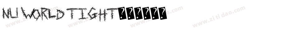 Nu World Tight字体转换